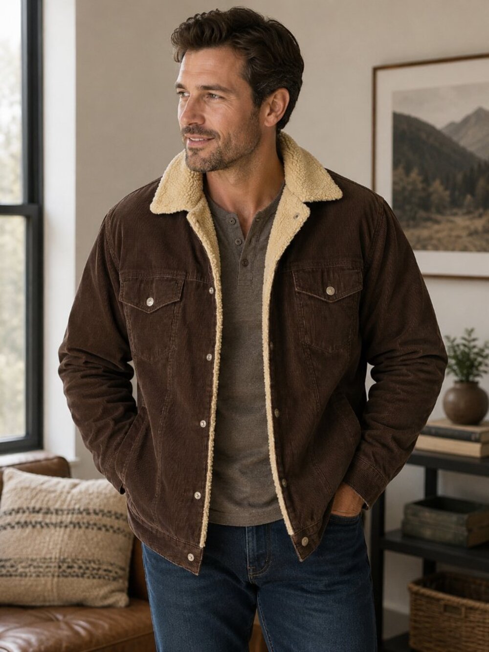 ⭐ Chaps Men's Jacket | Classic American Style ⭐